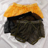 Mens Mesh Boxer-Style Breathable Hollow-Out Home Shorts