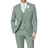 Mens Slim-fit Three-piece Suit With A Single-breasted Jacket